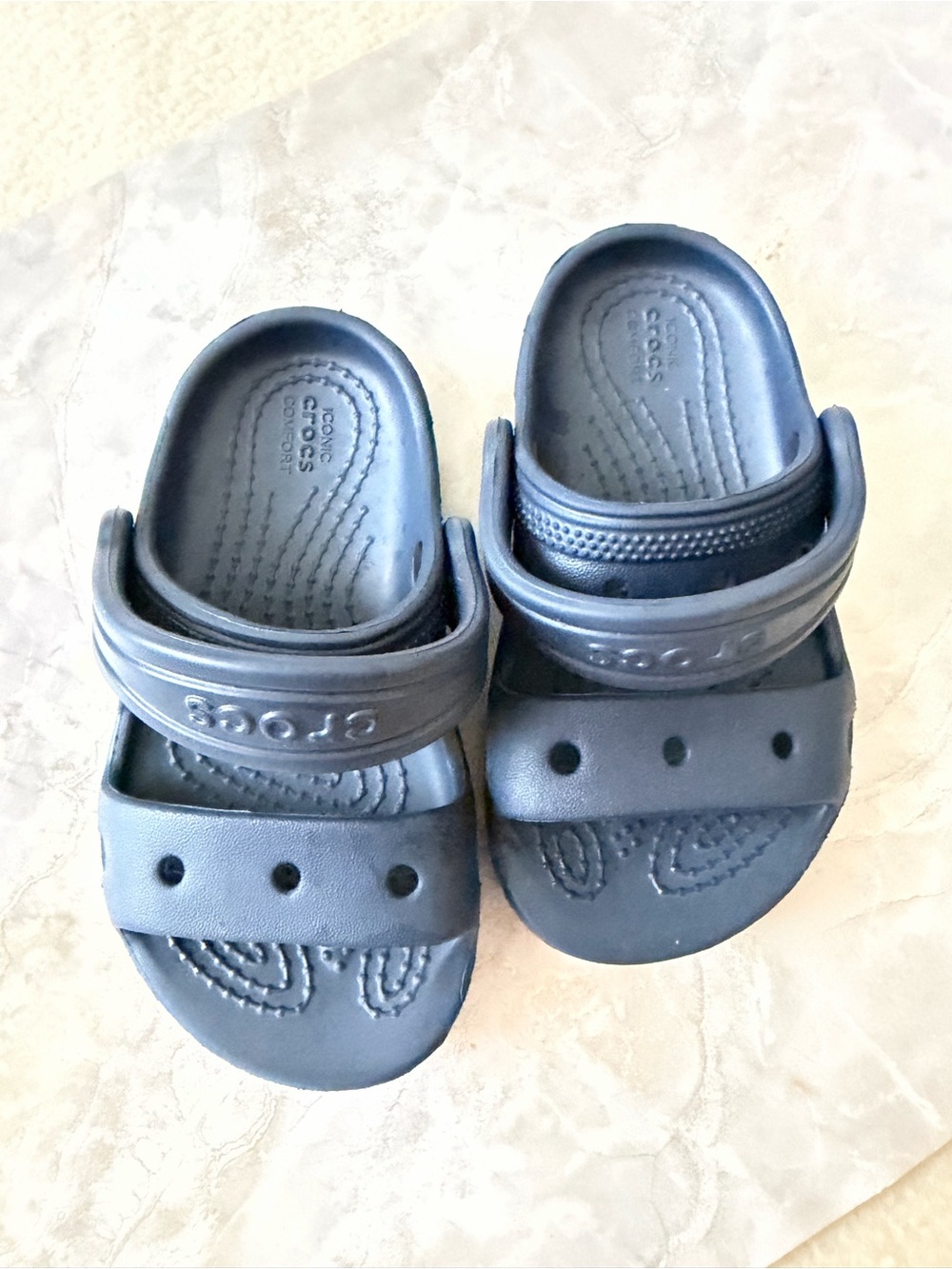 Crocs Baya Sandal Navy Blue Toddler Kids Size C7 (C 7) Slip-On Water Shoes
